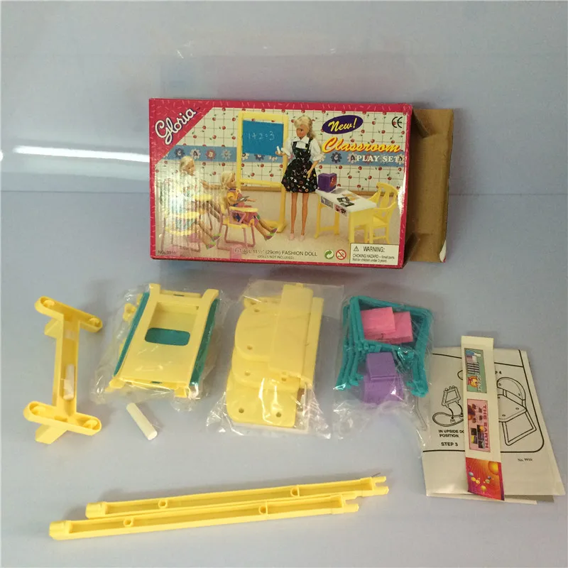 Миниатюрная классная мебель мини аксессуары для кукольного домика Барби