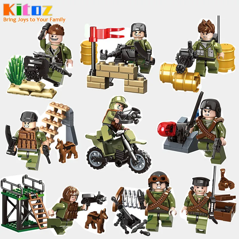 Военный блок конструктор kitooz военный для мальчиков|construction toys|toys forheavy fire |