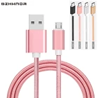 Кабель Micro USB, прочный, для Huawei Honor 9 Lite, 7X, 7, 8X, ZTE Nubia N1, X8, Z11 Max mini, USB-C