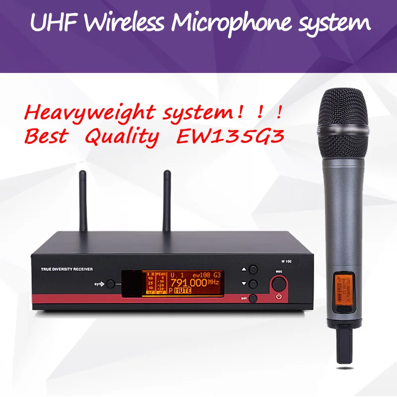 Новинка 2017! Профессиональный EW135G3 100G3 истинное разнообразие ручной UHF