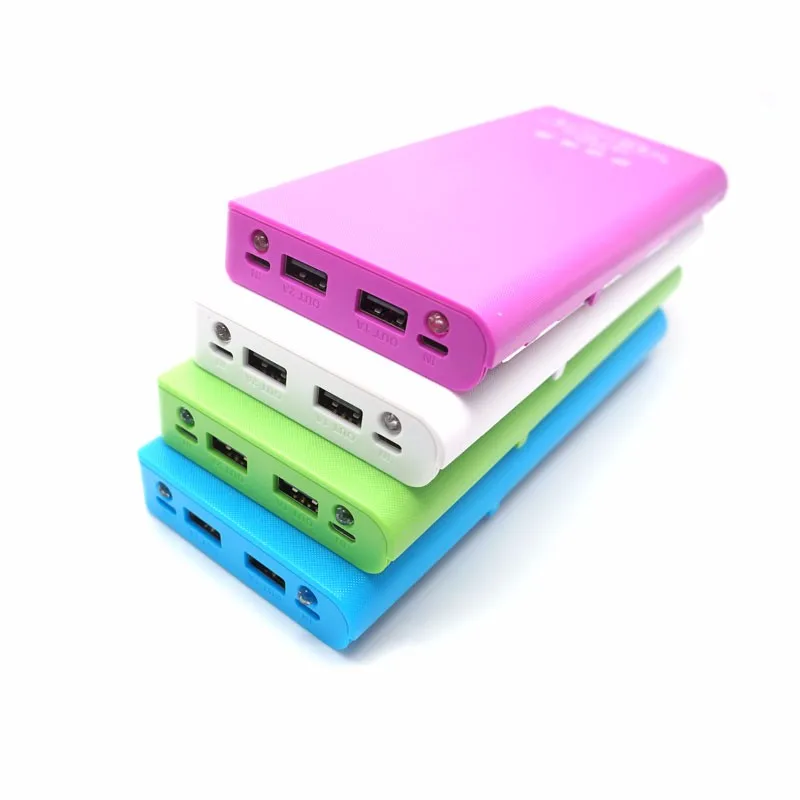 Внешний аккумулятор 18650, чехол для батареи, коробка/DIY емкость, светодиодный дисплей напряжения тока, внешний аккумулятор, зарядное устройство для iphone 5s 6 6 S, смартфон