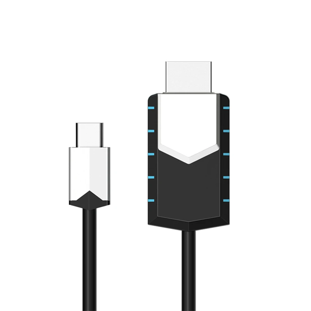 Кабель адаптер USB 4K 30 Гц для подключения мобильных телефонов к телевизору 1,8 м домашний инструмент Тип-С HDMI on.