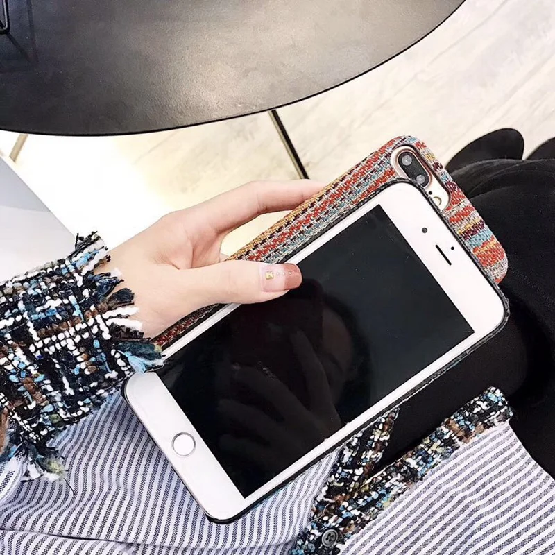 Новый Этнический стиль линии вязать для iPhone чехол Apple 6S plus Крышка Аксессуары
