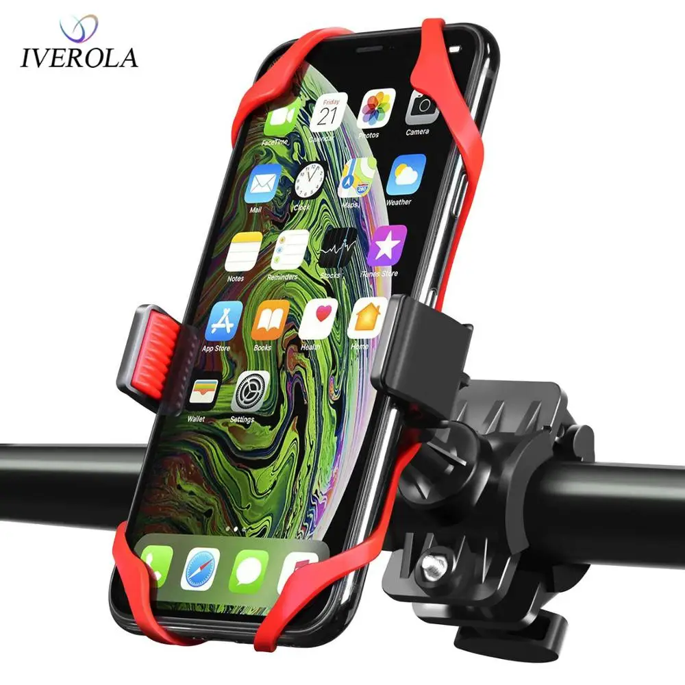 univerola bike motorcycle phone mount for iphone xs samsung galaxy universal handlebar holder for atv gps bicycle support free global shipping