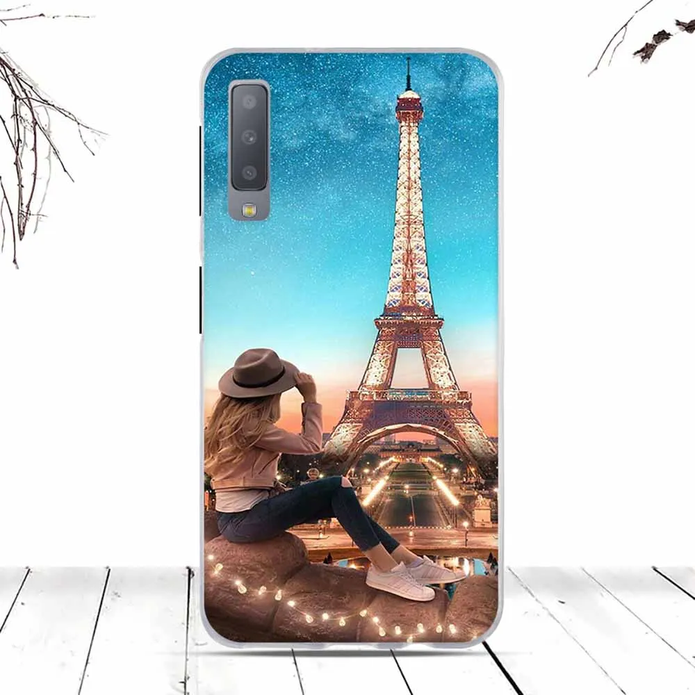 Чехол для Samsung Galaxy A7 2018 A750 чехол мягкий силиконовый из ТПУ (2018) бампер | Мобильные
