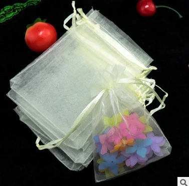 beige Epackfree 100 шт. 7*9*12 10*12 10*15 Drawable ювелирных изделий Organza Сумки embalagem para Presente Рождество/свадебный подарок Сумки - Цвет: beige