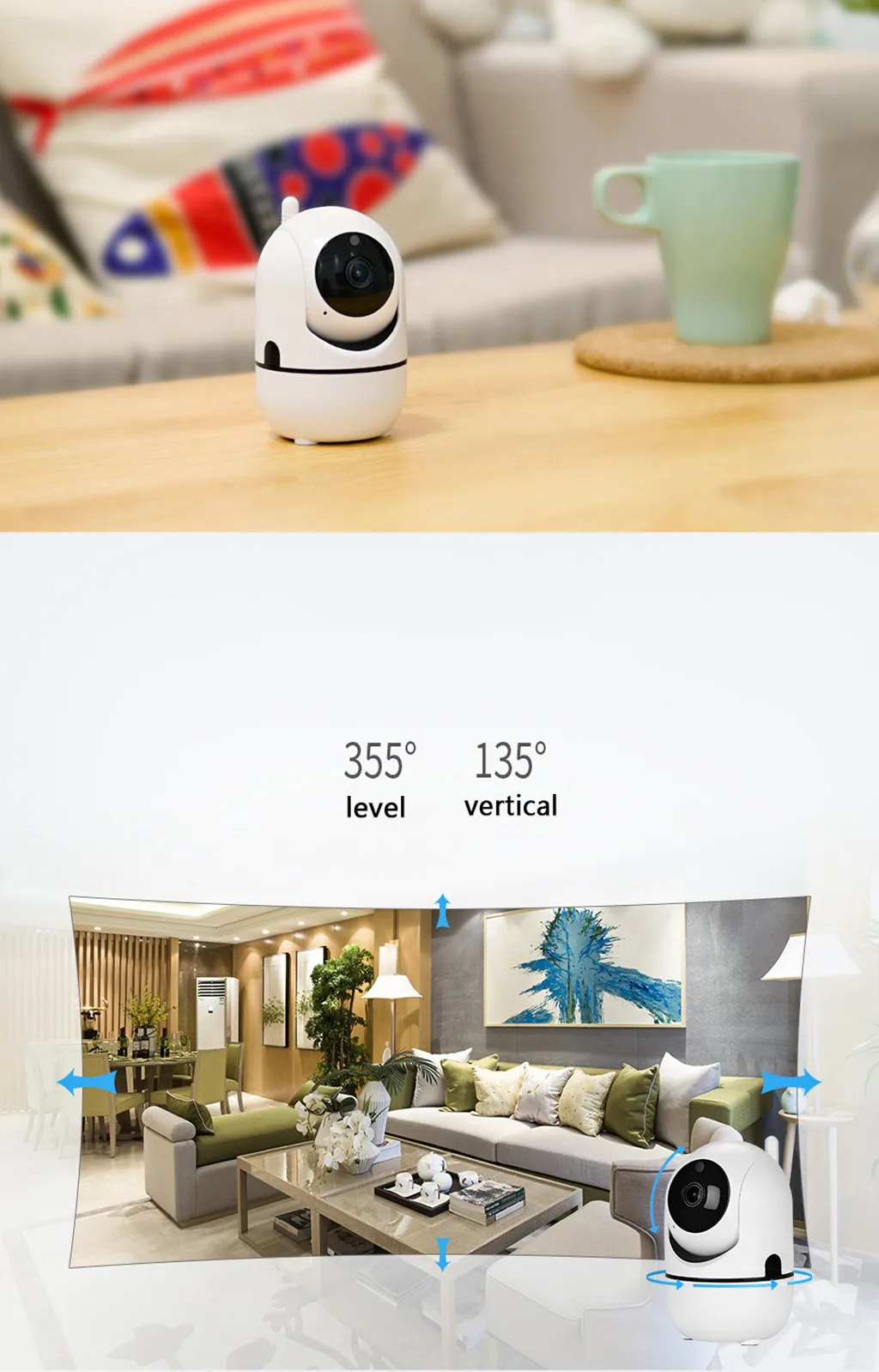 Беспроводная ip камера для домашнего офиса 1080P Wi Fi радионяня mar5 p40 2019|Любительские