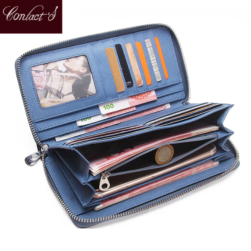 Высокая Ёмкость кошелек клатч из натуральной кожи на каблуке высотой 8 Цвет