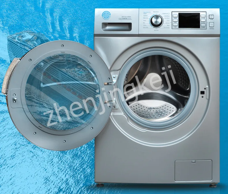 110V Roller Washing Machine Front Opening High Capacity 12KG Gray Fully Automatic Lower Outlet Low Noise High Speed Reservation