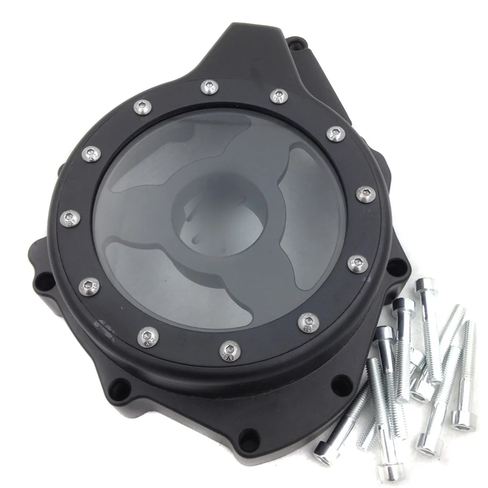 Aftermarket запчасти для мотоцикла Suzu GSX1300R Hayabusa 1999-2013 стекло Прозрачная крышка статора двигателя черный