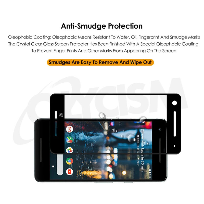 Olycism для Google pixel2 спереди полное покрытие Плёнки 9 H гальваническим utlra закаленного