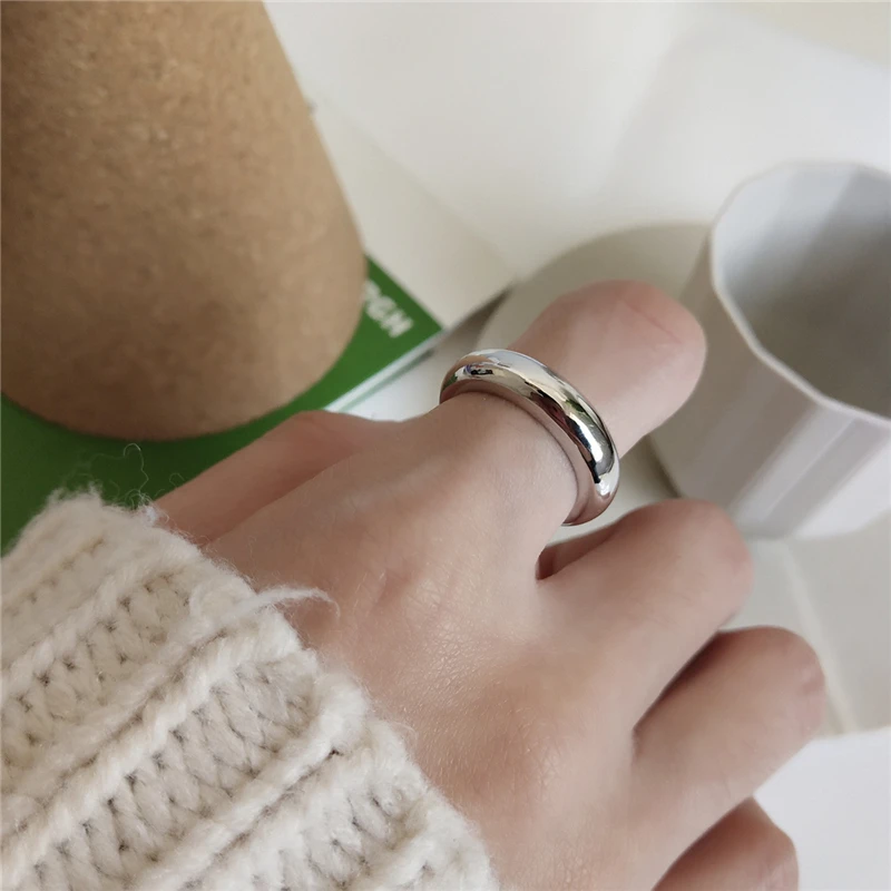 Женское гладкое кольцо с открытым пальцем Anillos Anelli обручальное ювелирное изделие
