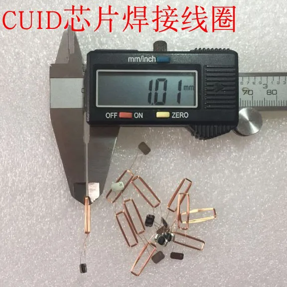IC катушка сварочная этикетка CUID чип перезаписываемая копия RFID Высокая частота 13,56 МГц Размер 15*5*1 мм HF COB и антенны 10 шт./лот