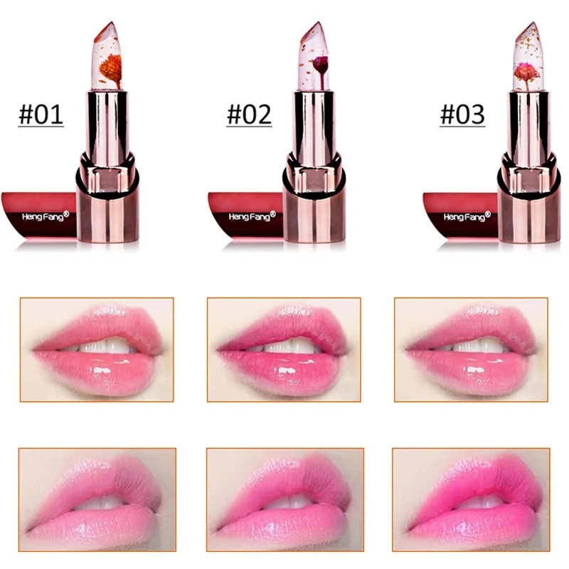 Цветочная помада, меняющая цвет, матовый бальзам для губ Maquiagem Make Up Rouge A Levre, матовое длительное увлажнение