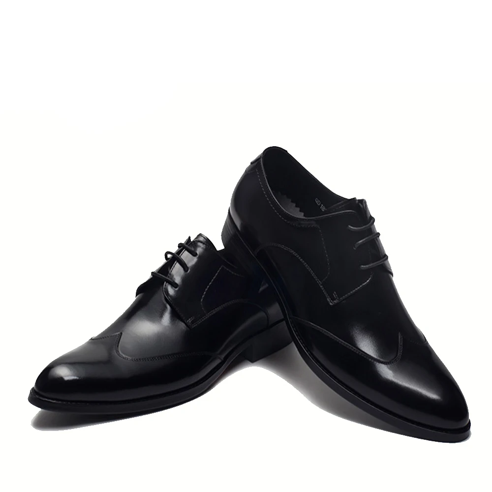 Мужские деловые туфли Sipriks из натуральной кожи с острым носком|shoes pointed|shoes businessshoes