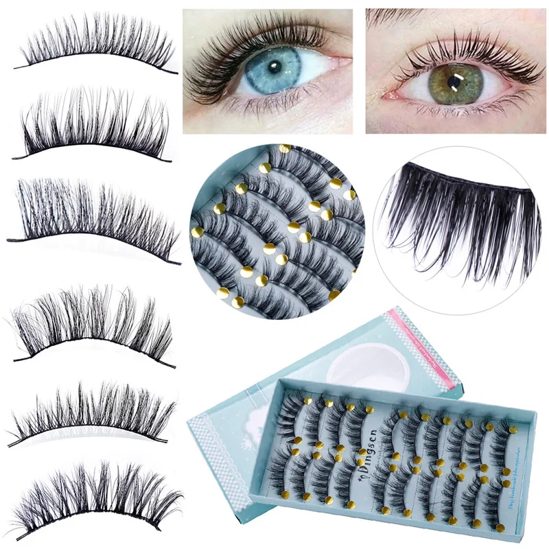 3D ресницы норковые Роскошные ручной работы средней громкости безжалостные