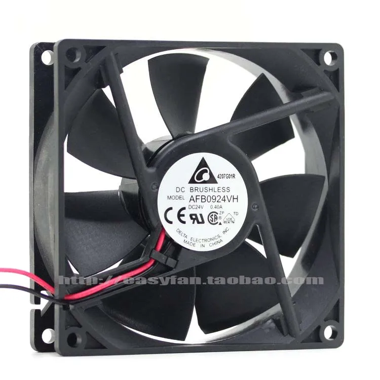 

NEW DELTA 9025 9CM AFB0924VH 24V 0.4A frequency double ball bearing cooling fan