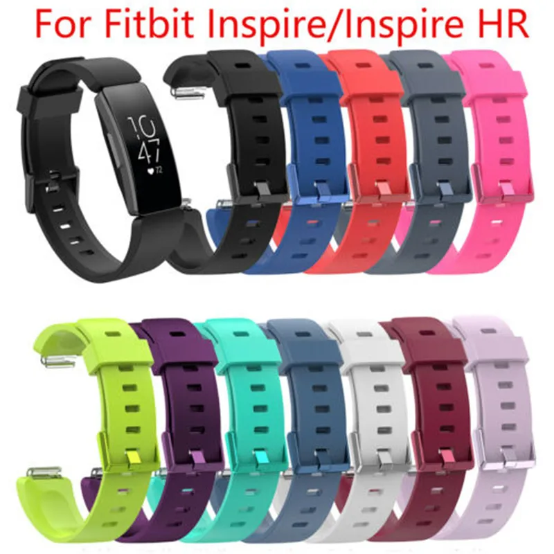 Сменный классический силиконовый ремешок браслет для часов Fitbit inspire/inspire HR