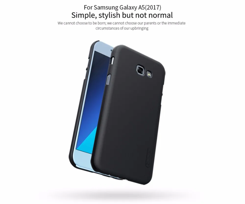 Для Samsung Galaxy A3 2017 A320/A5 A520/A7 A720 чехол Nillkin матовый жесткий чехол|for samsung galaxy|nillkin frostedcase