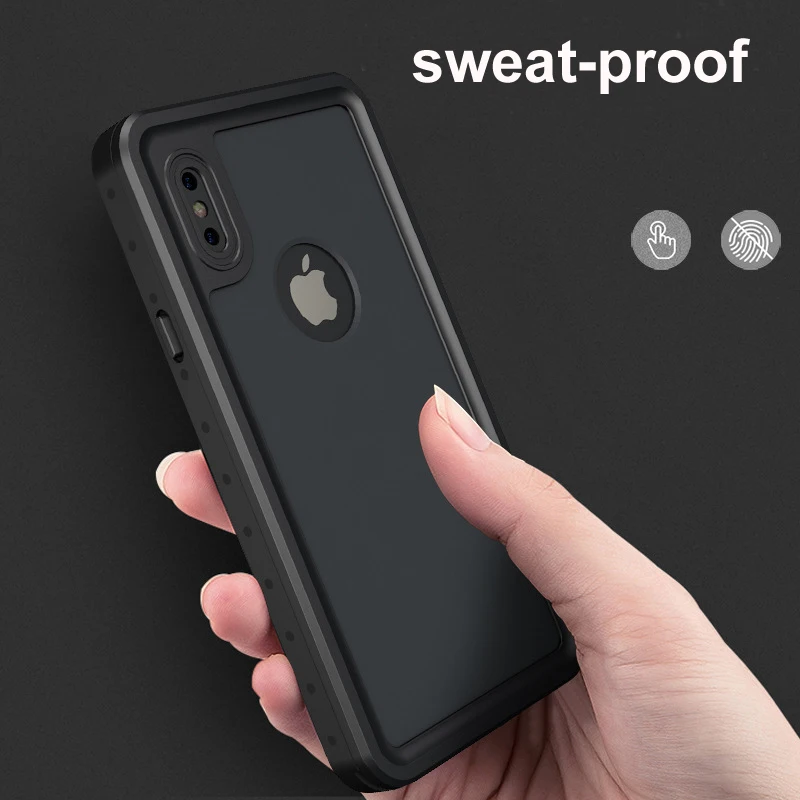 100% водонепроницаемый чехол для iPhone X XS MAX XR 7 8 Plus противоударный пылезащитный 8plus