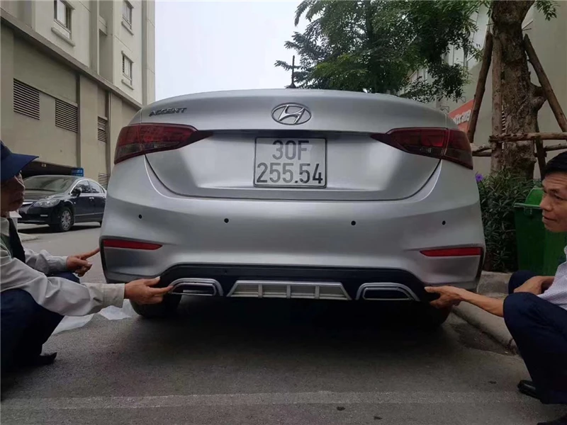 Автомобильный задний спойлер для HYUNDAI VERNA/ACCENT высокое качество PP ABS бампер диффузор авто аксессуары