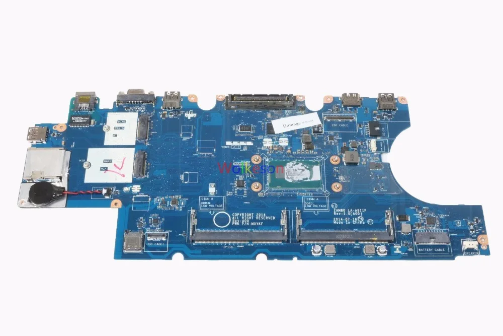 SHELI для DELL Latitude 5550 материнская плата ноутбука с I3 5010U процессором CN 0V82HM V82HM ZAM80 LA A911P