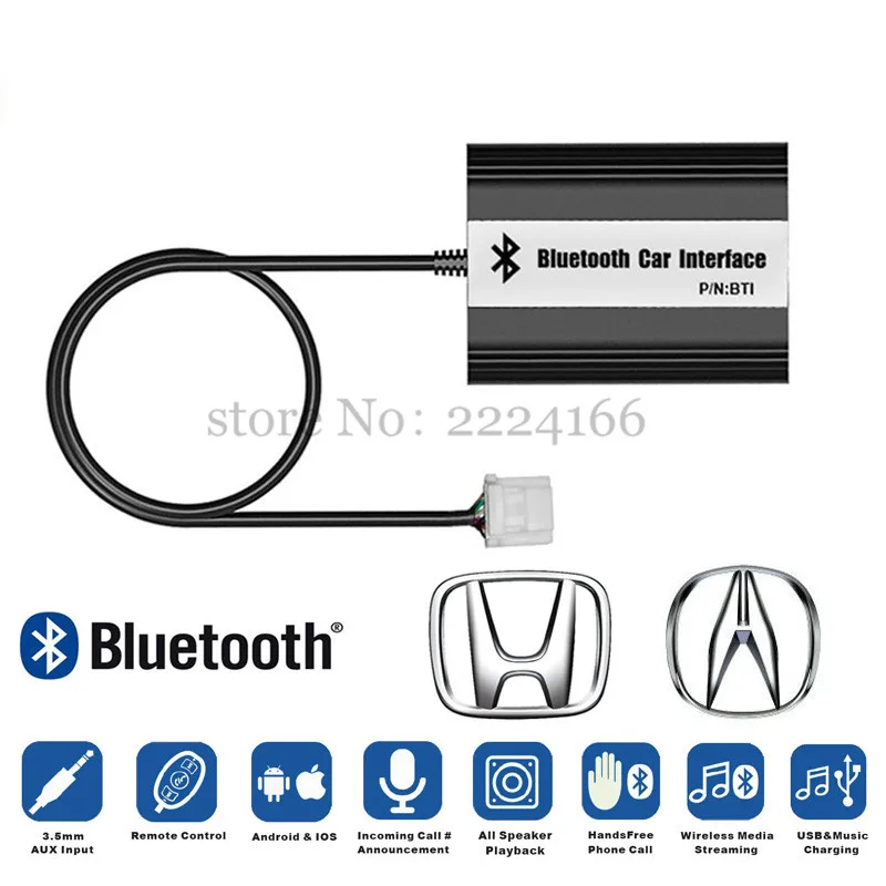 Музыкальный адаптер SITAILE Bluetooth A2DP MP3 для Honda Accord Civic CRV Acura CSX MDX RDX USB зарядное