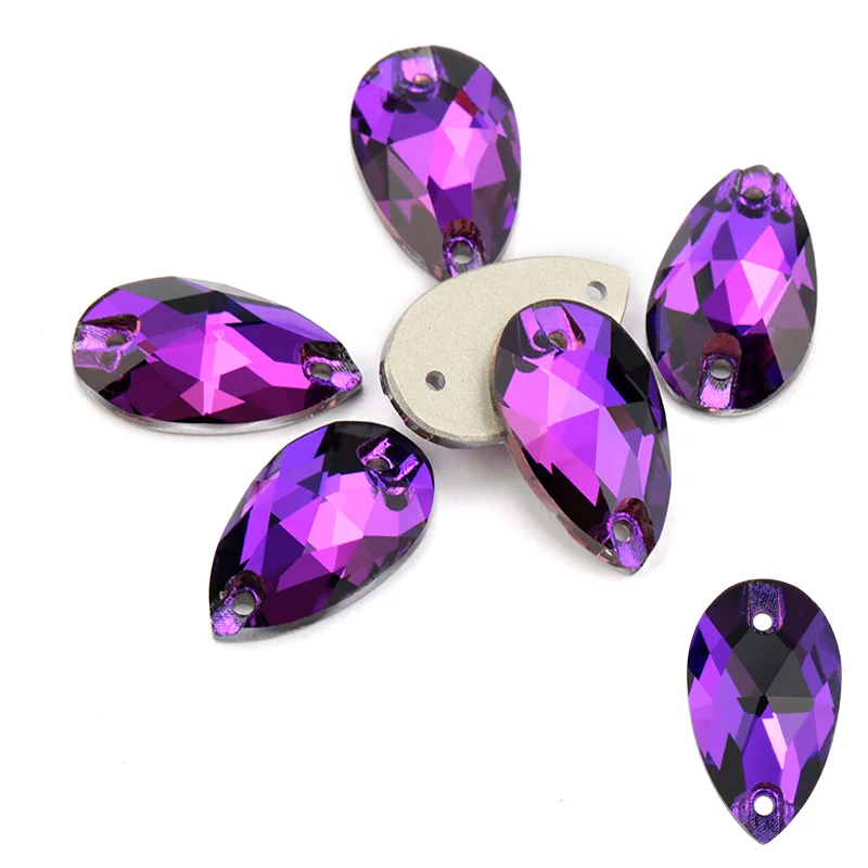 Purple Velvet AAAAA качественные Стразы для шитья, стразы для украшения одежды, сумок, одежды, обуви - Цвет: Purple Velvet