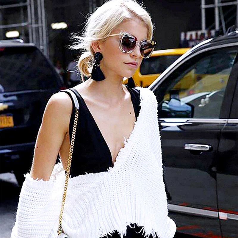 6 цветов богемные индийские длинные висячие серьги с бахромой серьги-подвески