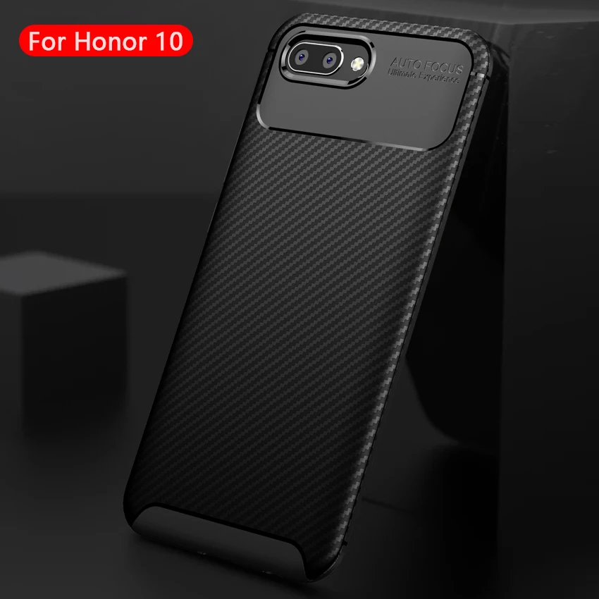 Чехлы для телефонов Huawei Honor 10 чехол из углеродного волокна противоударный Lite