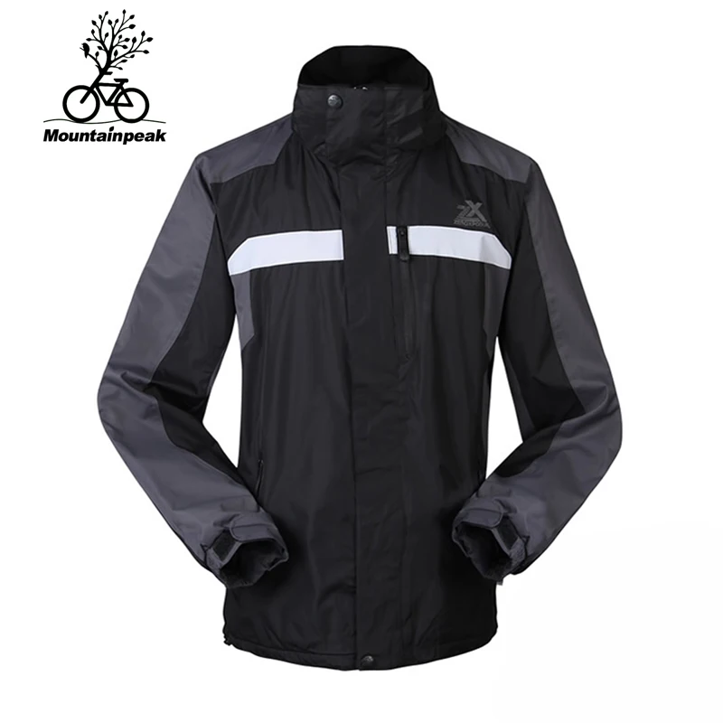 

Mountainpeak warm waterproof breathable ski suit thickening hooded pullover wind outdoor snow cap cycling jerseys