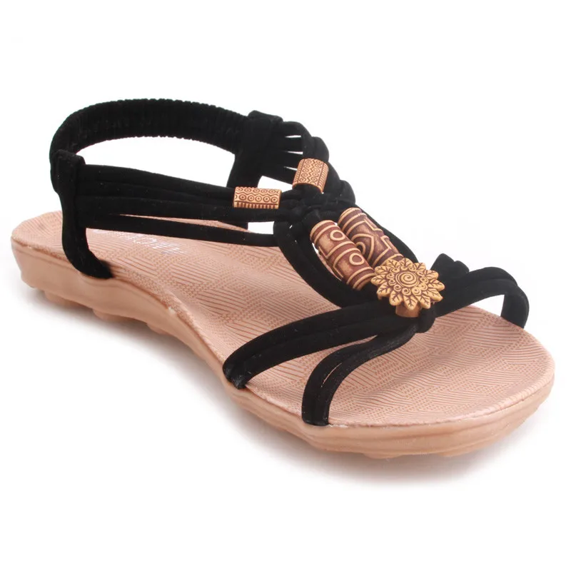 Женские сандалии коллекция 2020 года Летняя обувь модные на среднем каблуке с