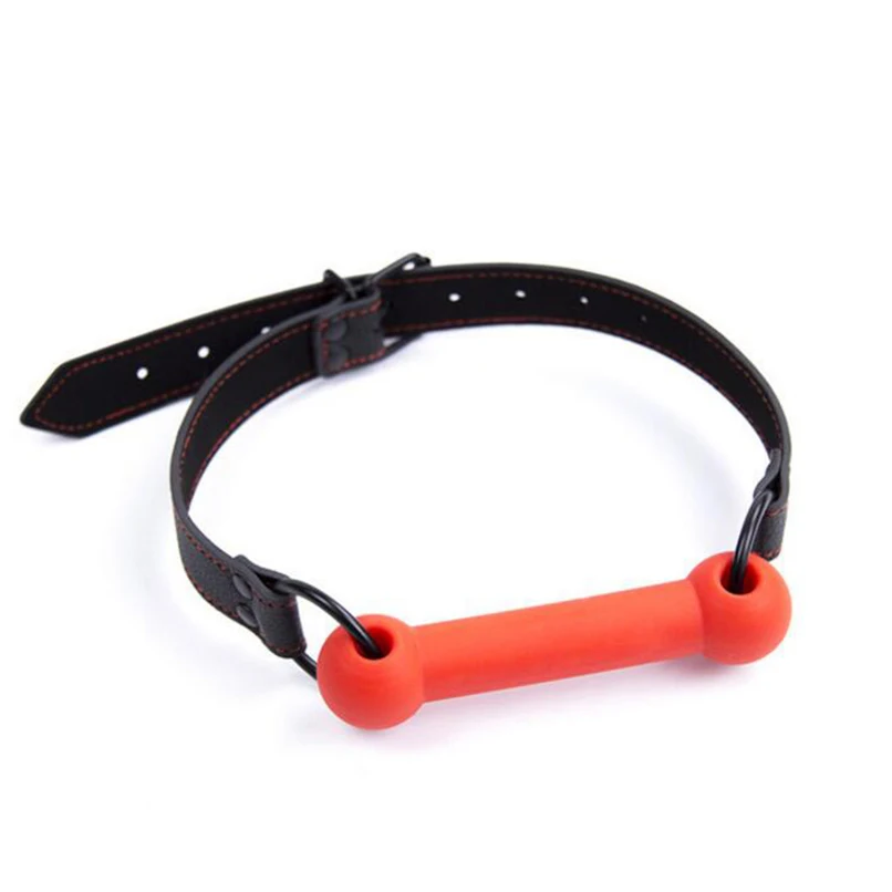 Новый открытый рот кляп головной убор оральная фиксация мягкие Фетиш