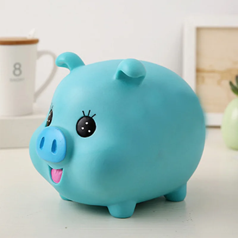 2 шт./компл. мультяшная свинка копилка монета деньги пластиковая сберегающая