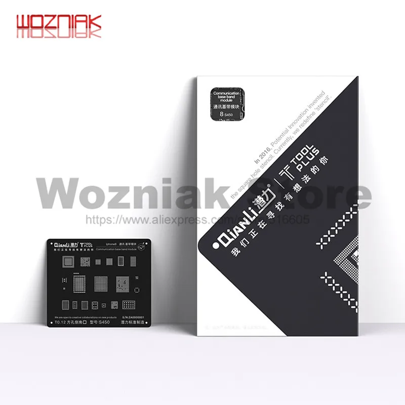 Wozniak Универсальный Ремонт черная стальная сетка для IPHONE 5G/5S/6G/6S/7G/8G связь baseband чип