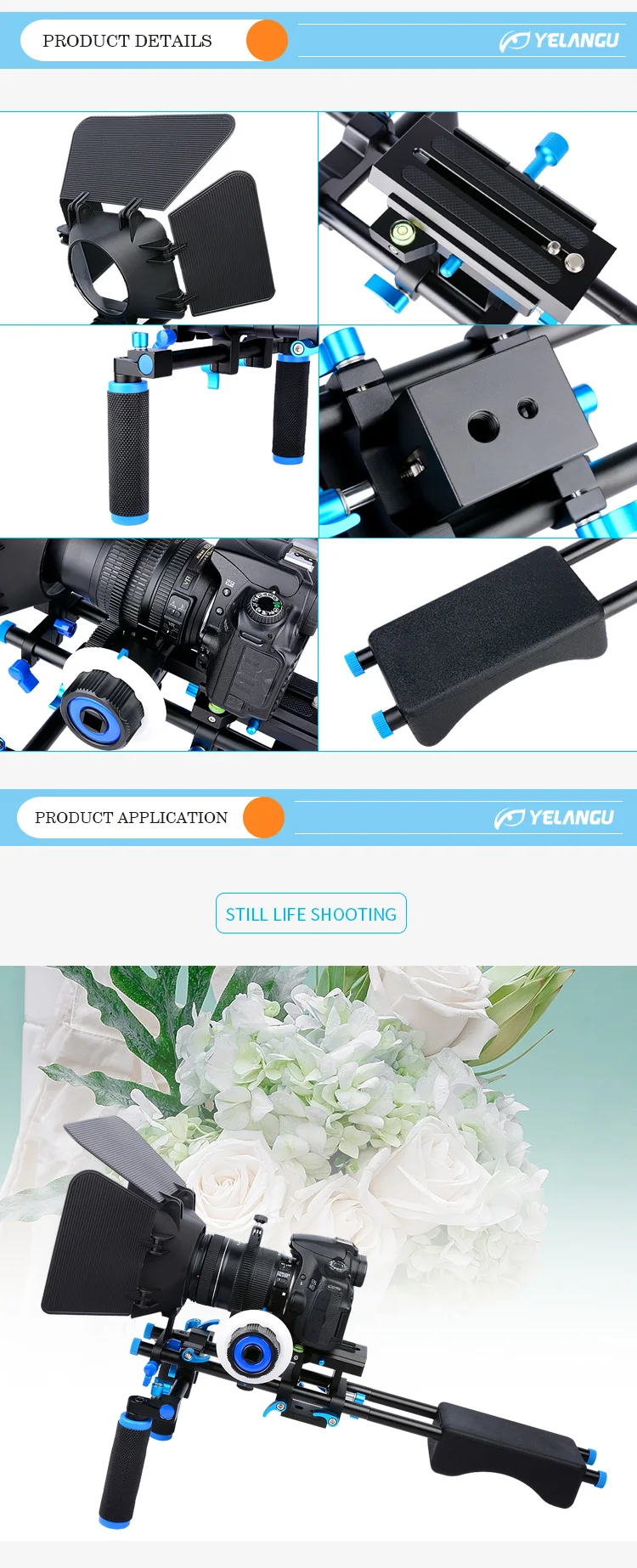 Новое поступление DSLR Rig Видео стабилизатор плеча Поддержка комплект фильм оборудование легко Rig для Canon Nikon sony DSLR Камера видеокамера