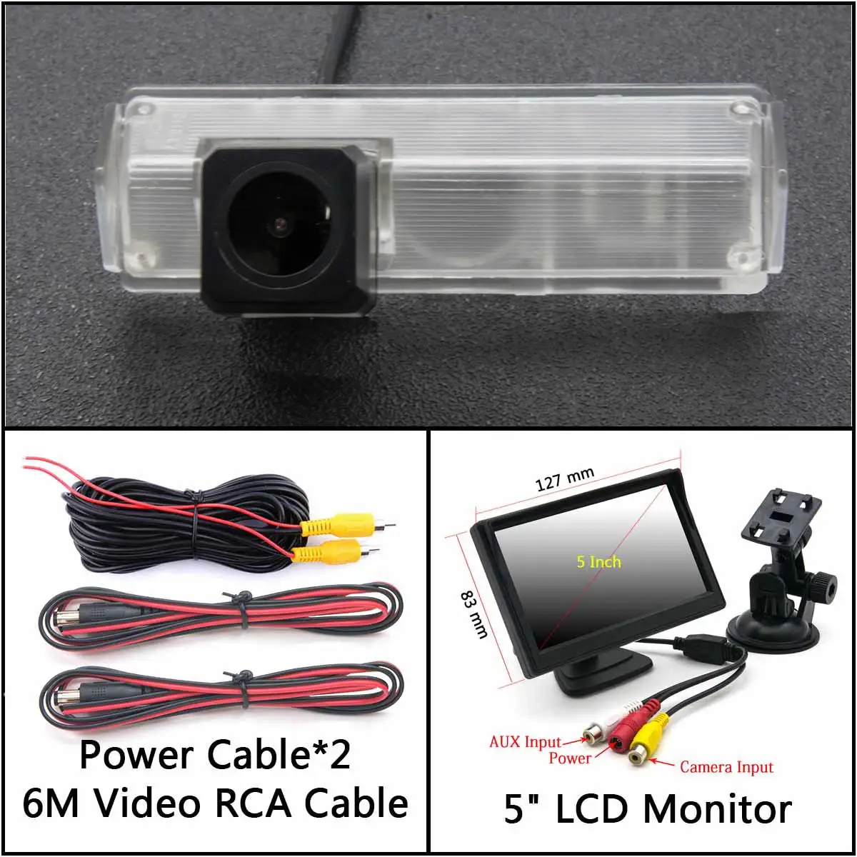 Cam Add 5 inch LCD HD 1280*720 камера заднего вида для Mitsubishi Attrage Mirage G4 Grandis Montero Nativa Pajero Grandis MPV монитор парковки автомобиля - Название цвета: Cam Add 5 inch LCD