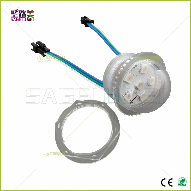 36 мм Диаметр Супер яркий DC12V 2903IC 6 светодиодный s SMD 5050 РГБ Пиксельная лампа модули