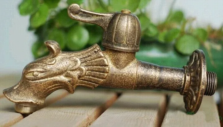 

Кран садовый В Форме Дракона, бронзовый, с декоративным краном