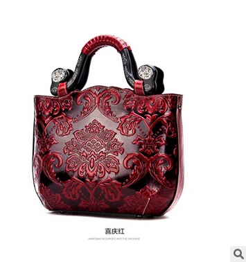 Женская сумка из воловьей кожи BETHD винтажная модная с принтом цветов и воска 2019 |