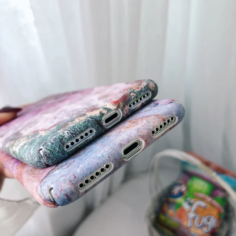 Luxury Diamond Case on For iphone XS XR Max Jade Pattern Marble Ultra Slim Hard PC Cover for 6 6s plus 7 8 X |
