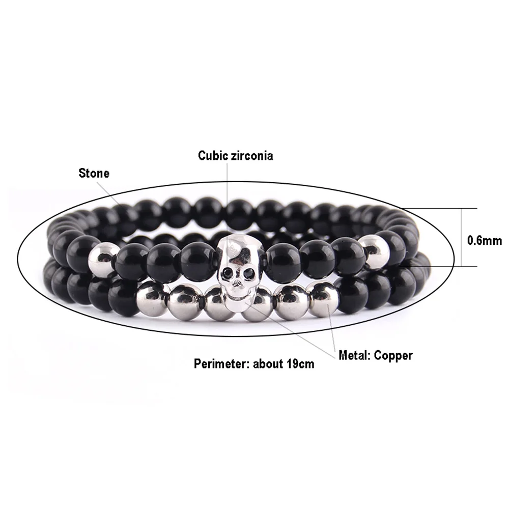 2 шт./компл. металлические мужские браслеты в стиле стимпанк со смайликом и