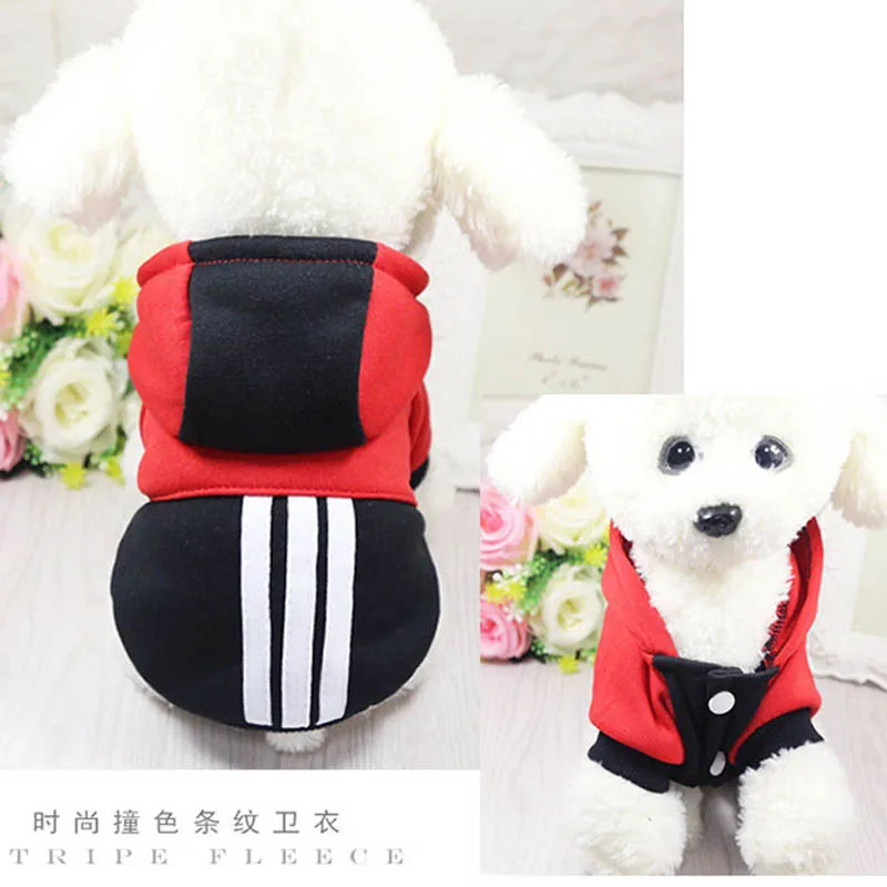Зимняя теплая одежда для домашних питомцев пальто щенков толстовки жилет