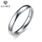 CC титановые стальные кольца для мужчин и женщин простой Гладкий Анель обручальное кольцо Свадебные ювелирные изделия Бесплатная доставка CC941