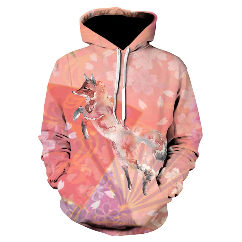 2019 новый креативный дизайн Пара Толстовка С Карманами Красочные цветы