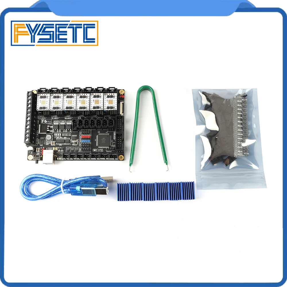 FYSETC F6 V1.3 плата все-в-одном решение электроники материнская плата+ 6 шт. TMC5160 V1.2 SPI высокой мощности Драйвер шагового двигателя VS TMC2130