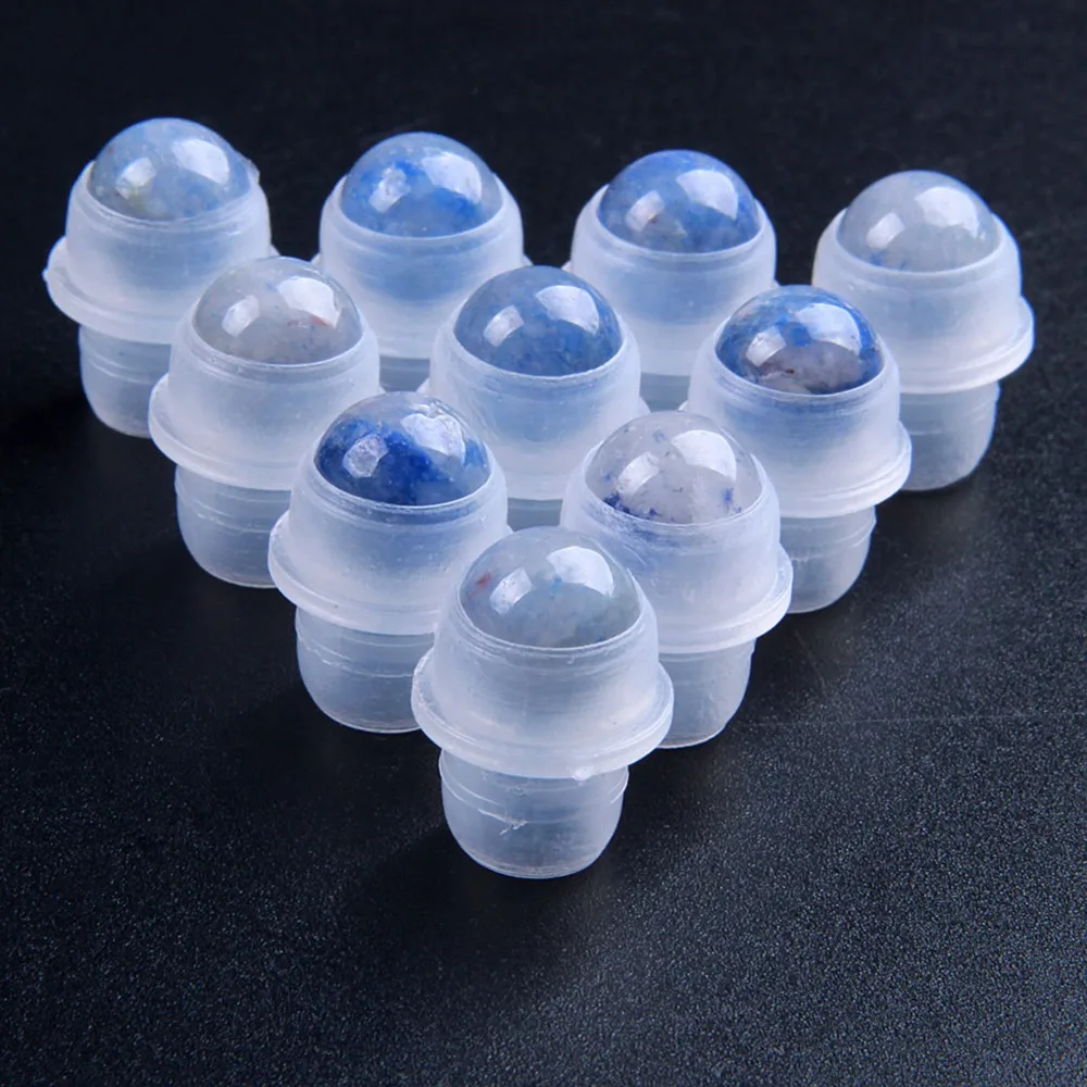 10 шт. натуральный синий камень авантюрин для эфирных масел роликовые бутылки