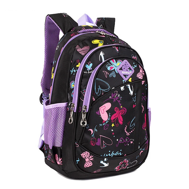 Милые девушки цветочные печати начальной школы уличная сумка рюкзак Мода Для