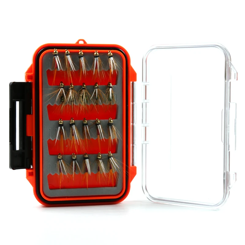 Bimoo 36 шт./кор. форель муха рыбалка латунная бусина голова принца Nymph красная медь