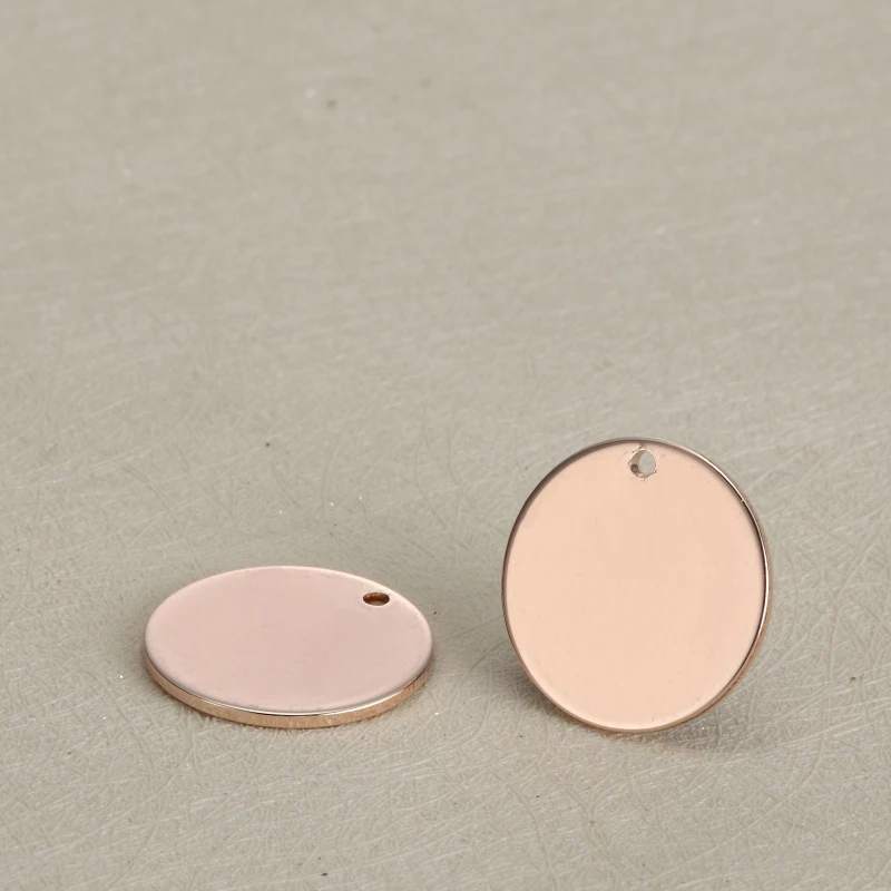 

20pcs/lot 18mm Engravable stainless steel charms--blank circle steel high polished charms great quality thickness1.5mm--G1503